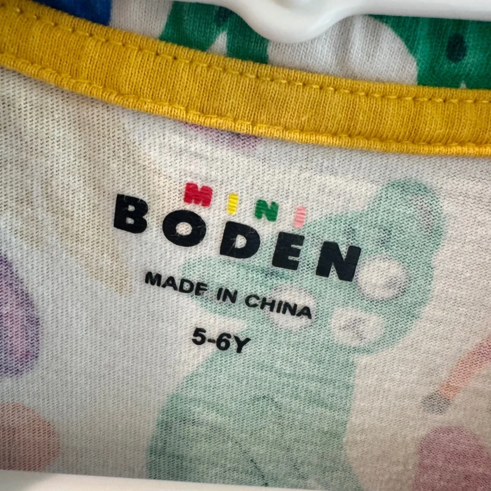 Mini Boden Girls Dress Bundle Lot of 4 Size 5-6Y Animals Mermaids Stripes Cats - Picture 6 of 14